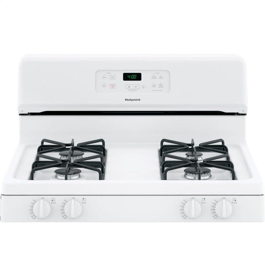 RGBS400DMWW Hotpoint® 30" Free-Standing Standard Clean Gas Range