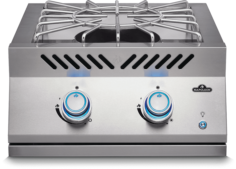 Napoleon Bbq Built-in 700 Series Power Burner with Stainless Steel Cover , Natural Gas, Stainless Steel