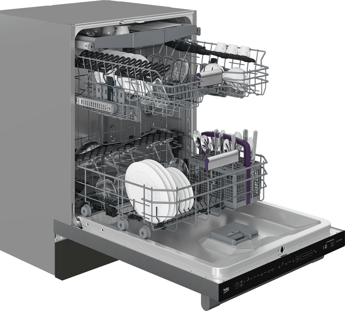 Beko DDT39434X Tall Tub Dishwasher with (16 place settings, 39.0
