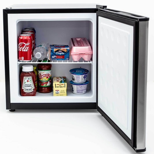 Avanti 1.4 cu. ft. Refrigerator or Freezer - Platinum finish with Black Cabinet / 1.4 cu. ft.