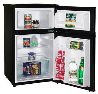 AVANTI Model RA3101BT - 3.1 CF Two Door Counterhigh Refrigerator - Black