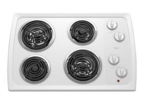 Whirlpool - 30 Electric Cooktop - Black