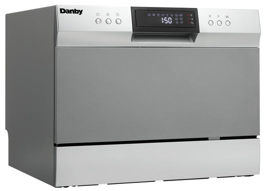 DDW631SDB Danby 6 Place Setting Countertop Dishwasher in Silver