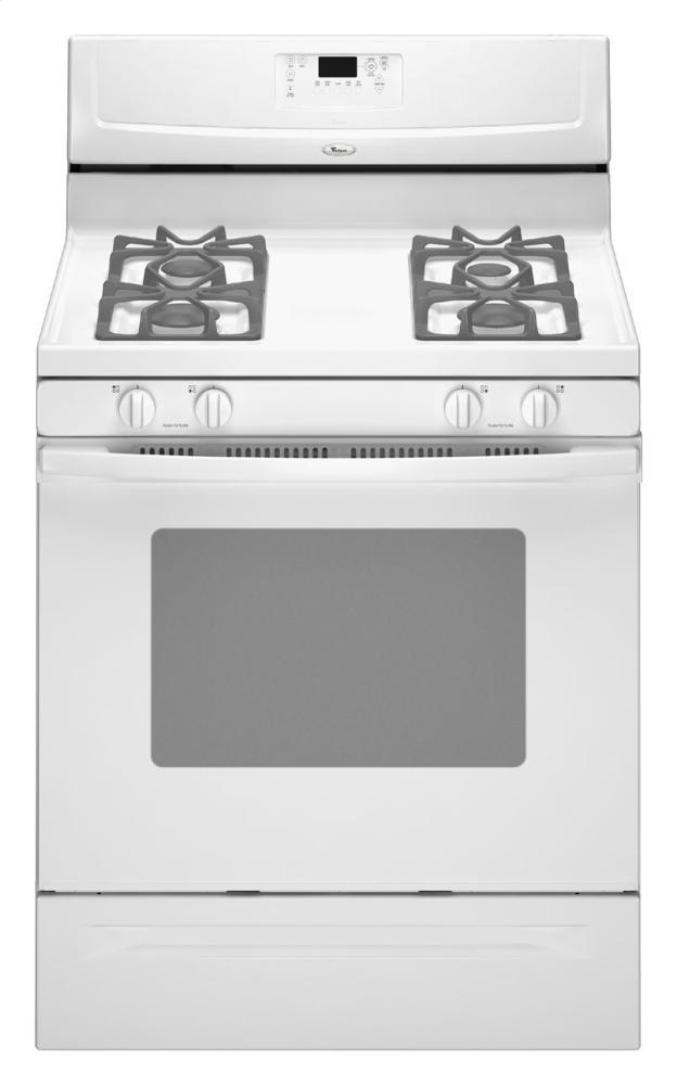 AGR6603SFW Amana 30-inch Gas Range with Self-Clean Option WHITE