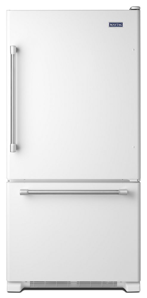 Maytag MBF1958DEH 30" Wide Bottom Mount Refrigerator with LED Lighting - 19 cu. ft.