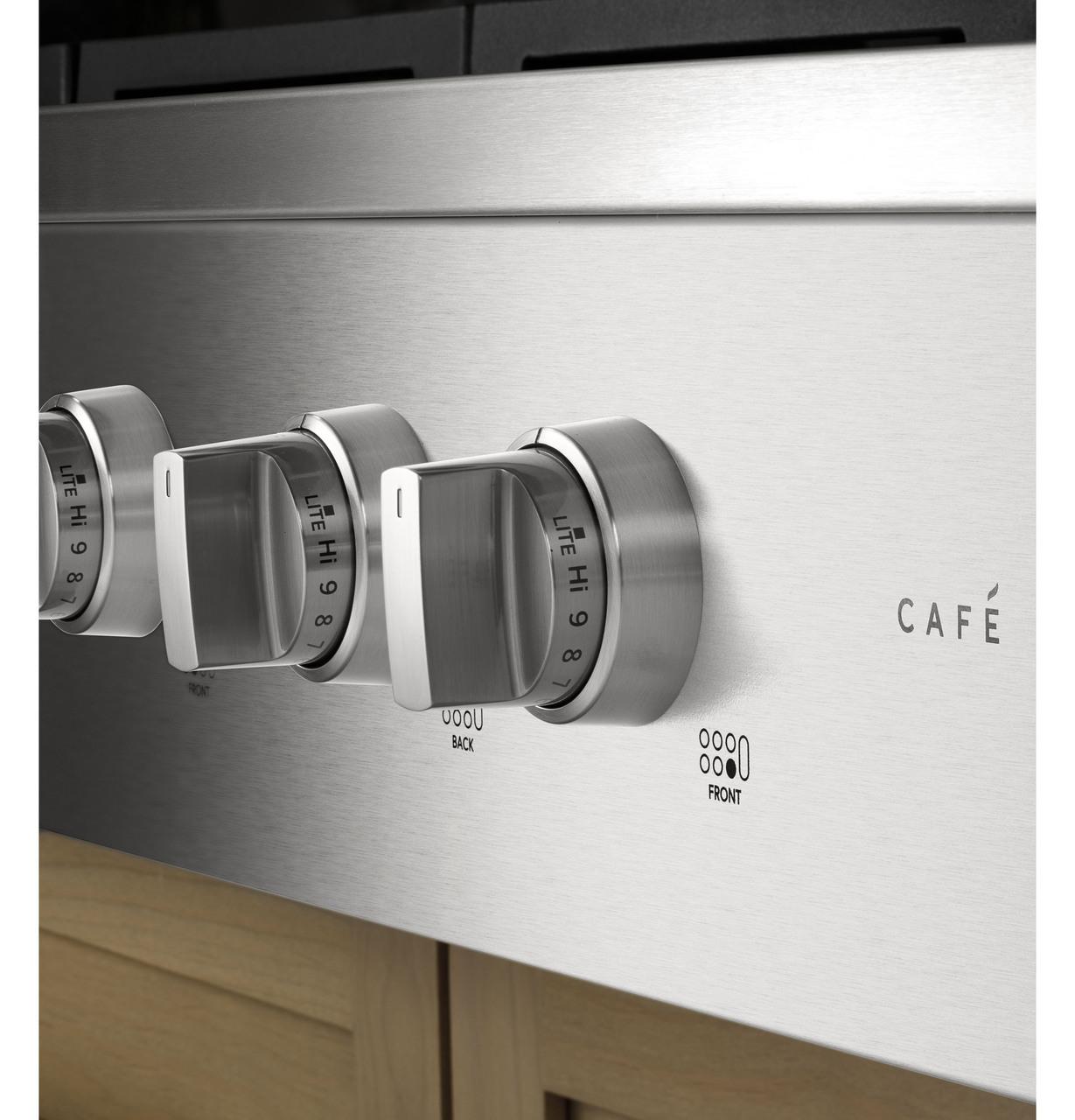 Cafe CGU366P2TS1 CAF(EBACK)™ 36" Commercial-Style Gas Rangetop with 6 Burners (Natural Gas)
