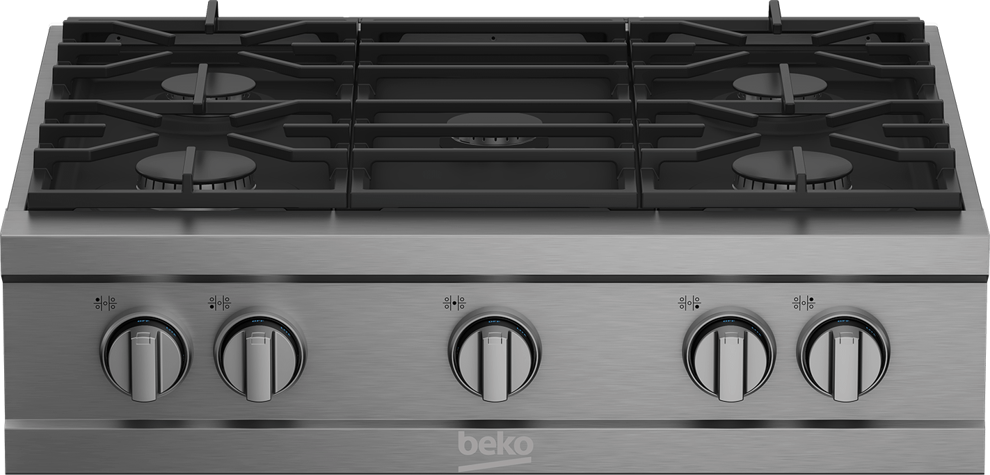 Beko 30" Stainless Steel Pro-Style Built-in Gas Range Top