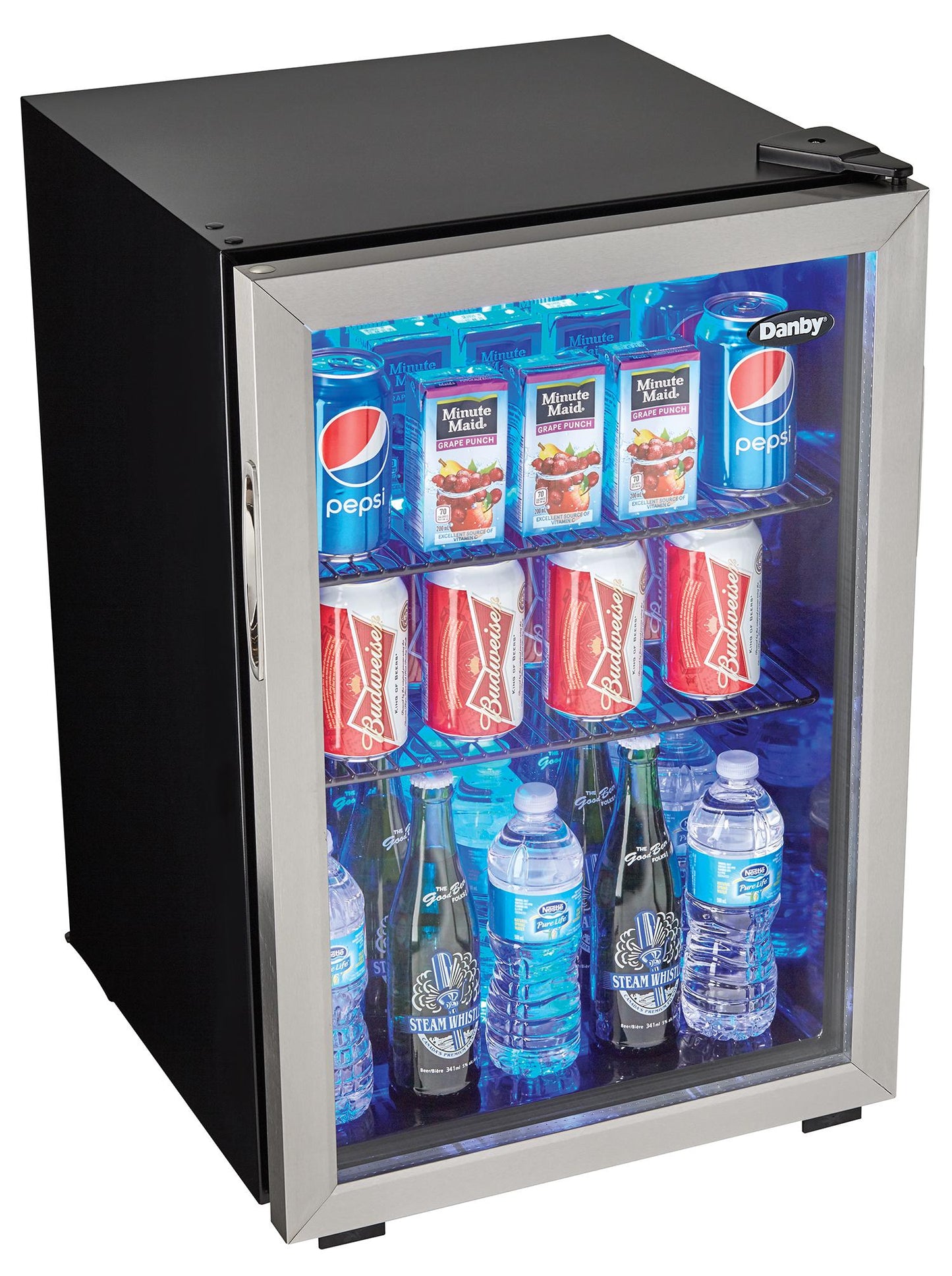 DBC026A1BSSDB Danby 2.6 cu. ft. Free-Standing Beverage Center in Stainless Steel