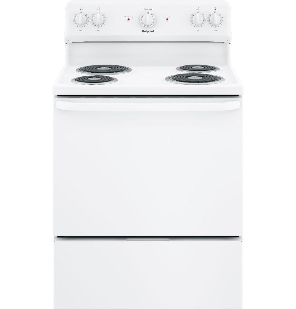 RBS160DMWW Hotpoint® ENERGY STAR® 30" Free-Standing Electric Range