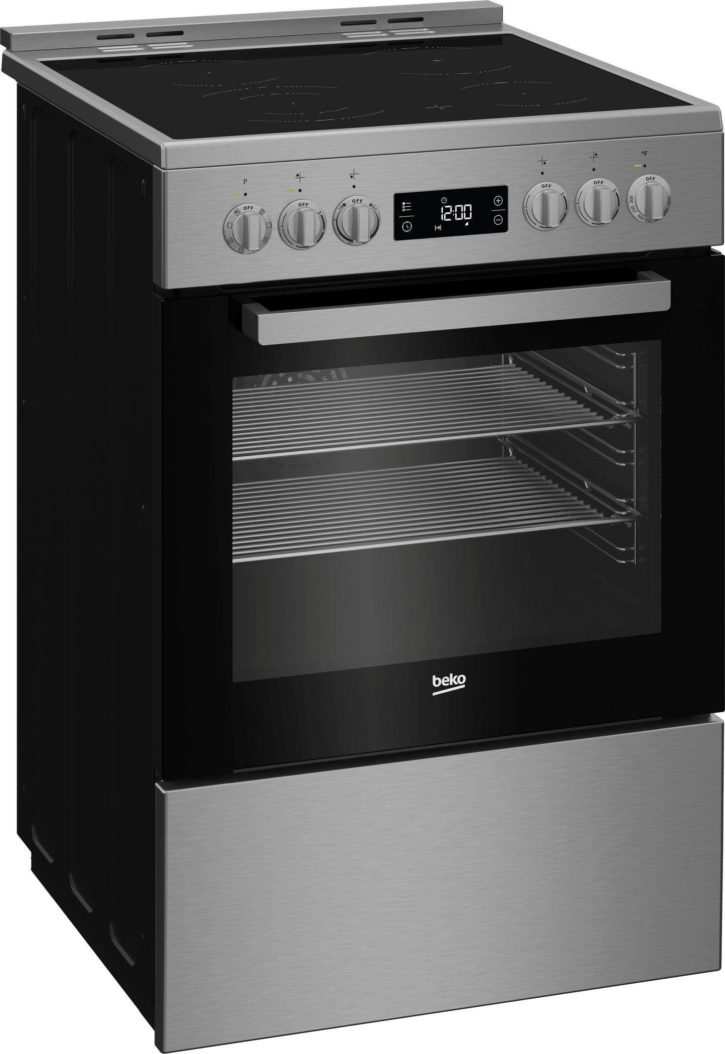 Beko SLER24410SS 24" Stainless Steel Slide-In Electric Range