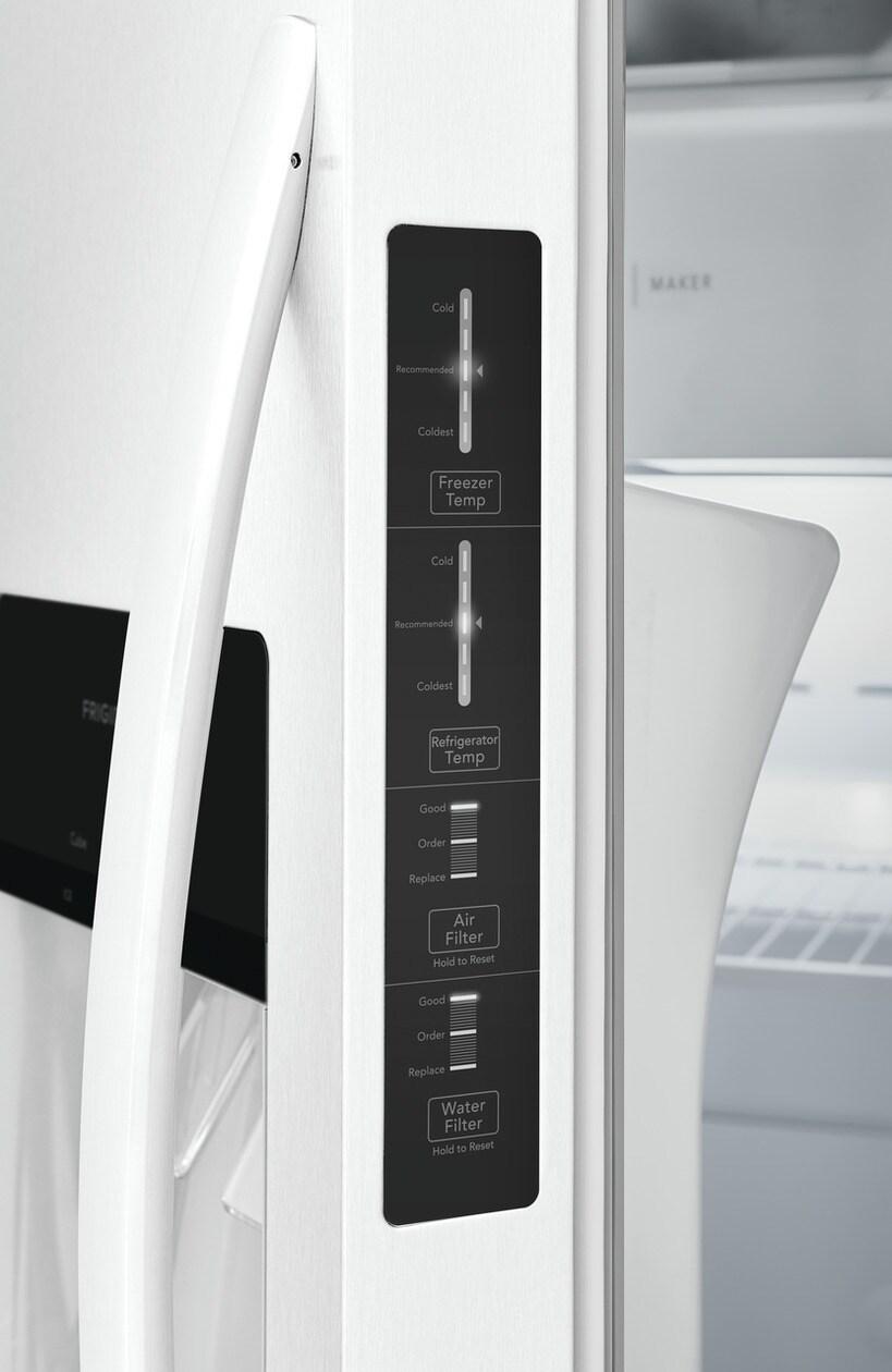 Frigidaire FRSS2323AW 22 Cu. Ft. 33" Standard Depth Side by Side Refrigerator