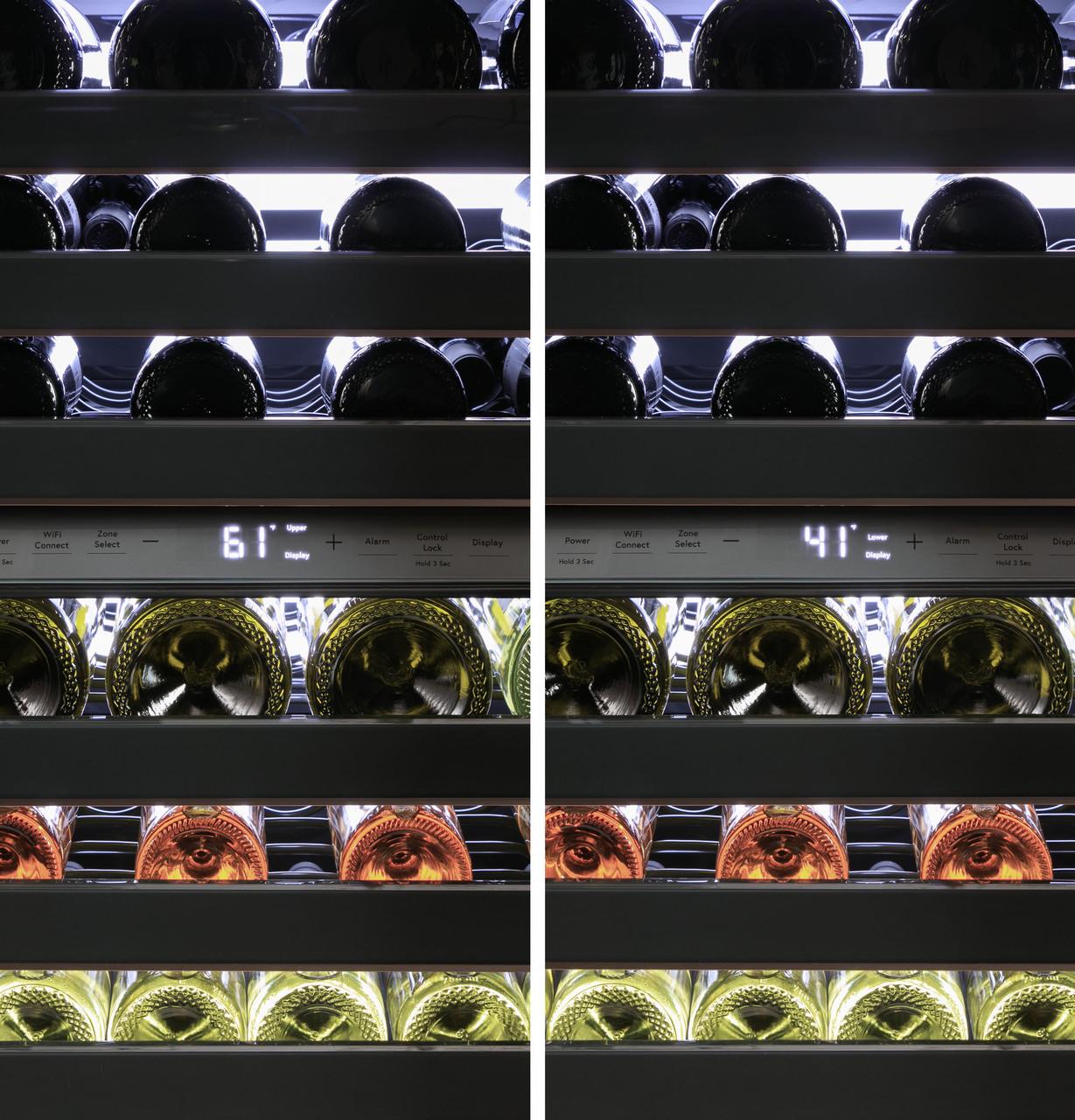 Cafe CCR06DM2PS5 Caf(eback)™ Wine Center in Platinum Glass