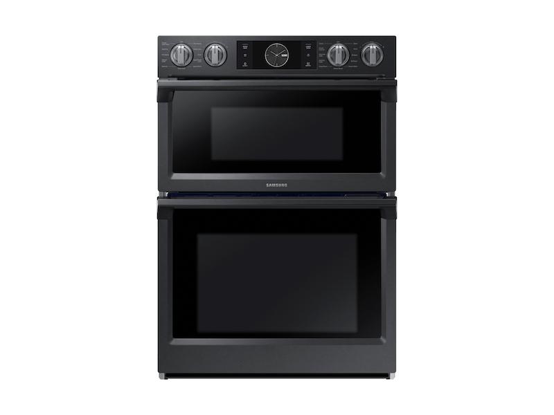 30" Smart Microwave Combination Wall Oven with Flex Duo™ in Black Stainless Steel