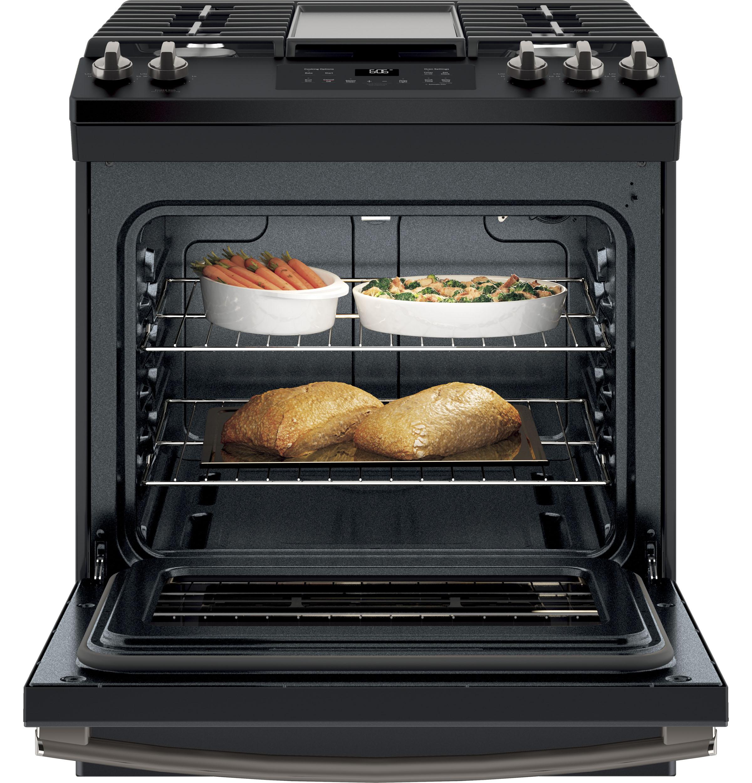 JGSS66FELDS GE® 30" Slide-In Front Control Gas Range