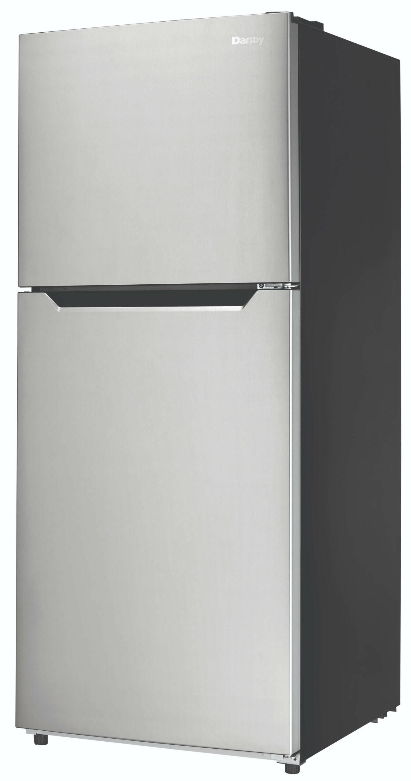DFF101B1BSLDB Danby 10.1 cu. ft. Top Mount Apartment Size Fridge in Stainless Steel Look