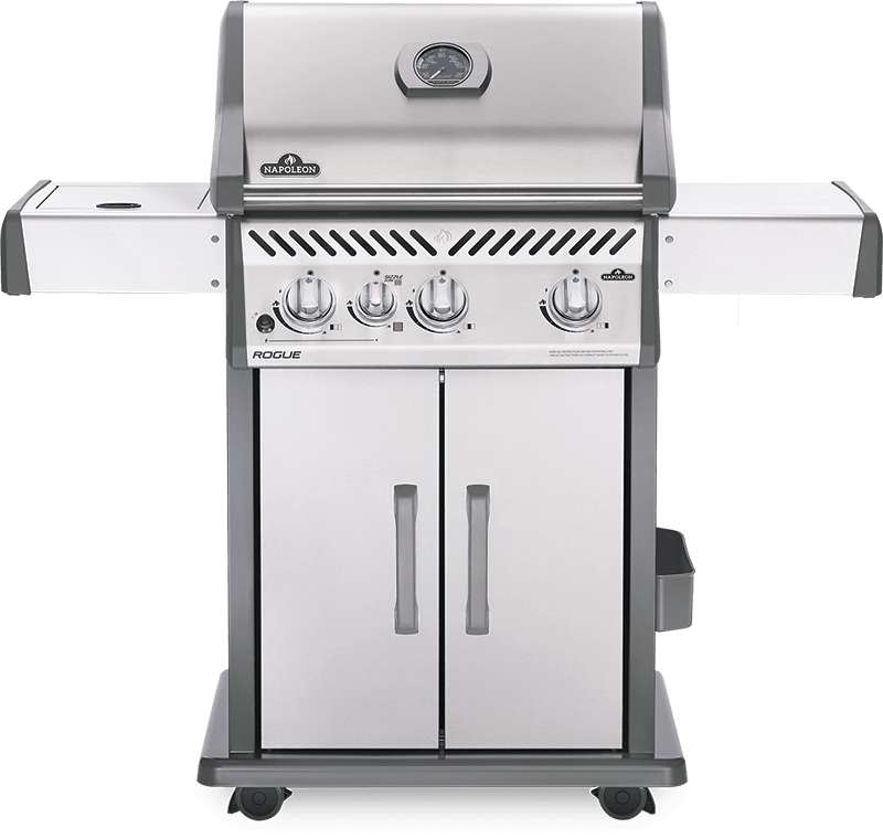 Napoleon Bbq Rogue 425 SIB with Infrared Side Burner , Stainless Steel , Natural Gas