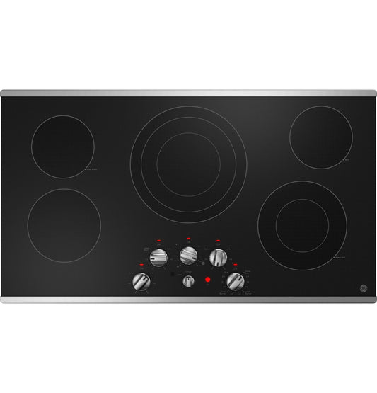 JEP5036STSS GE® 36" Built-In Knob Control Electric Cooktop