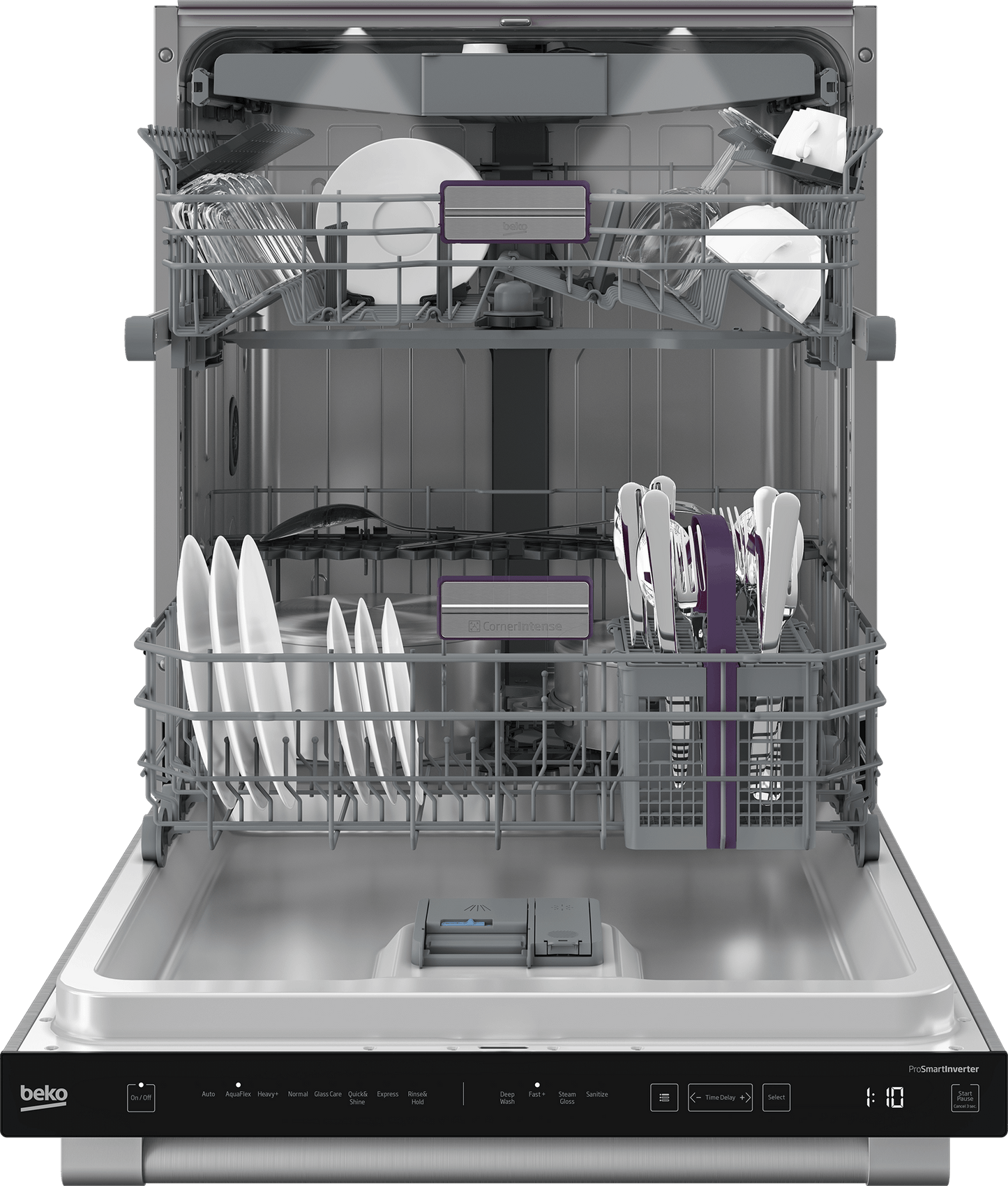 Beko DDT38532X Tall Tub Dishwasher with (16 place settings, 45.0
