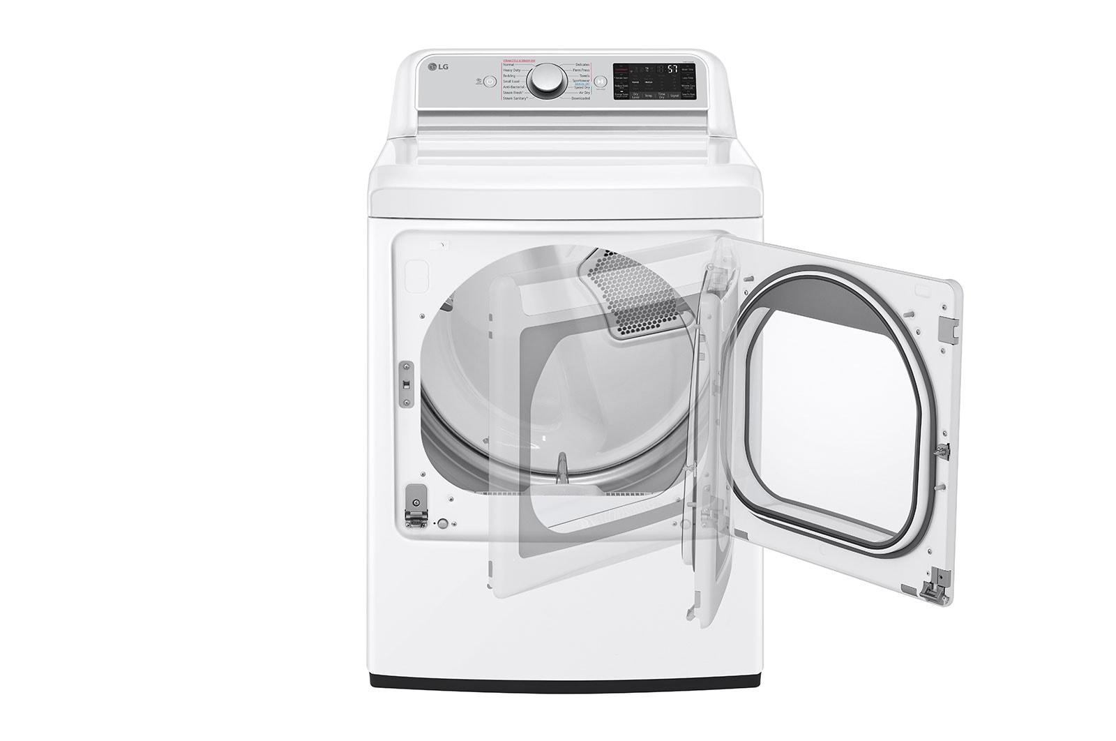 Lg 7.3 cu. ft. Ultra Large Capacity Smart wi-fi Enabled Rear Control Electric Dryer with TurboSteam™