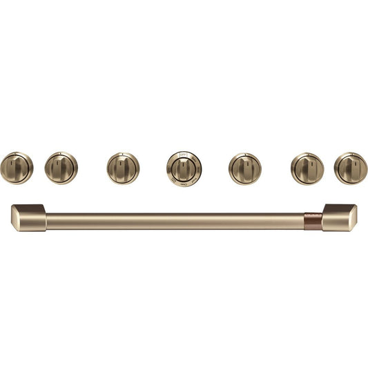 Cafe CXPR6HKPMBZ CAF(EBACK)™ 36" Brushed Bronze Handle & Knob Set for Pro Range and Rangetop
