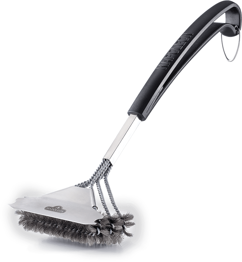 Napoleon Bbq 62059 Bristle-Free Triple-Row Grill Brush with Rolled Stainless Steel