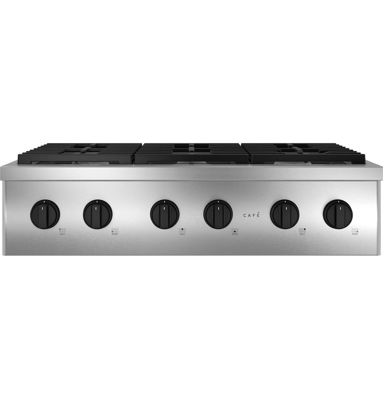 Cafe CGU366P2TS1 CAF(EBACK)™ 36" Commercial-Style Gas Rangetop with 6 Burners (Natural Gas)
