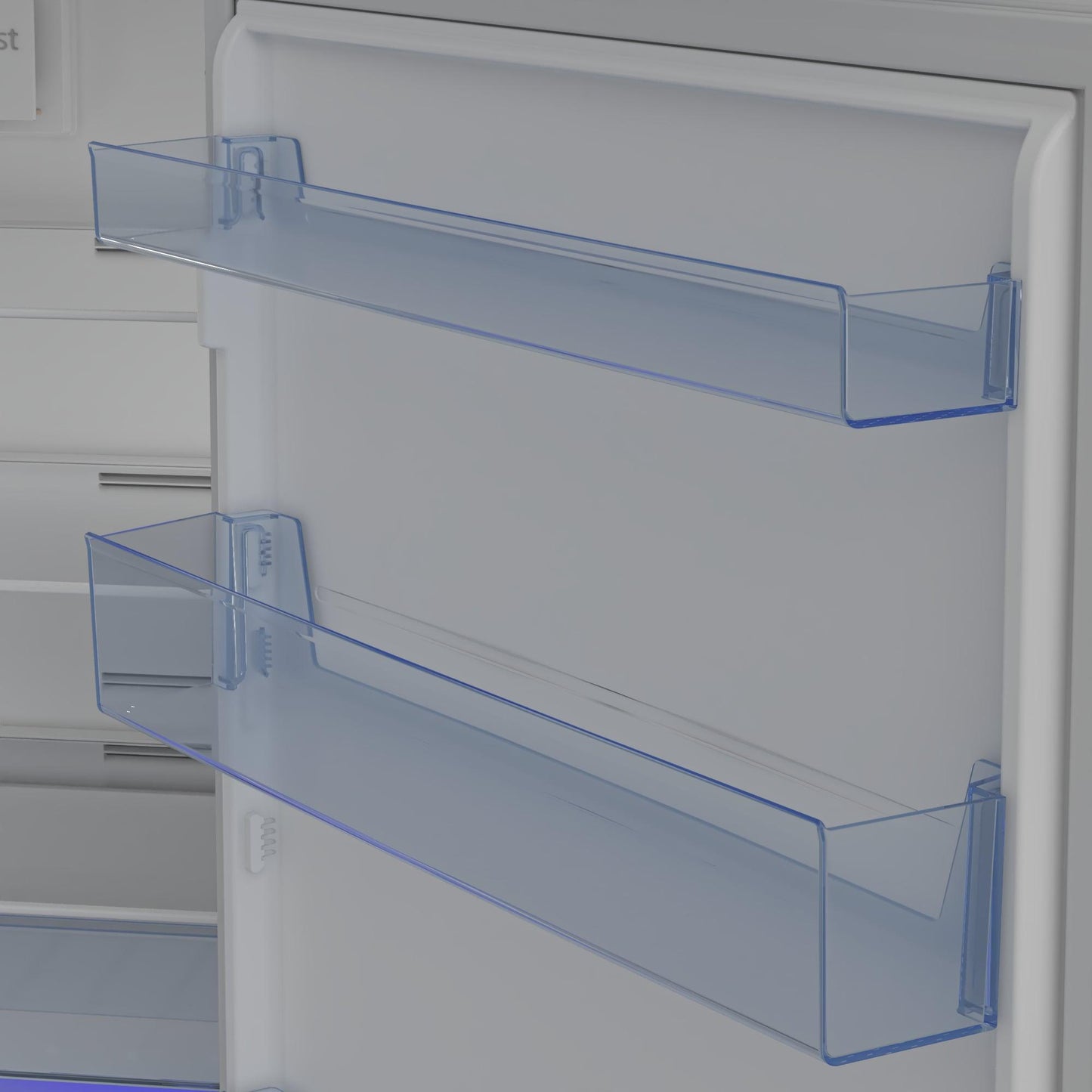 Beko 28" Freezer Top Stainless Steel Refrigerator with Auto Ice Maker and Everfresh