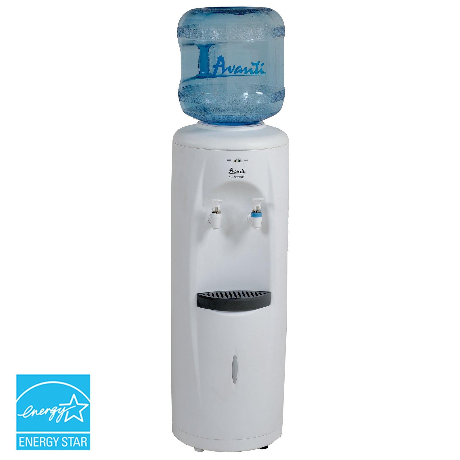 Avanti Cold and Room Temperature Water Dispenser - White / 3 Gallons or 5 Gallons