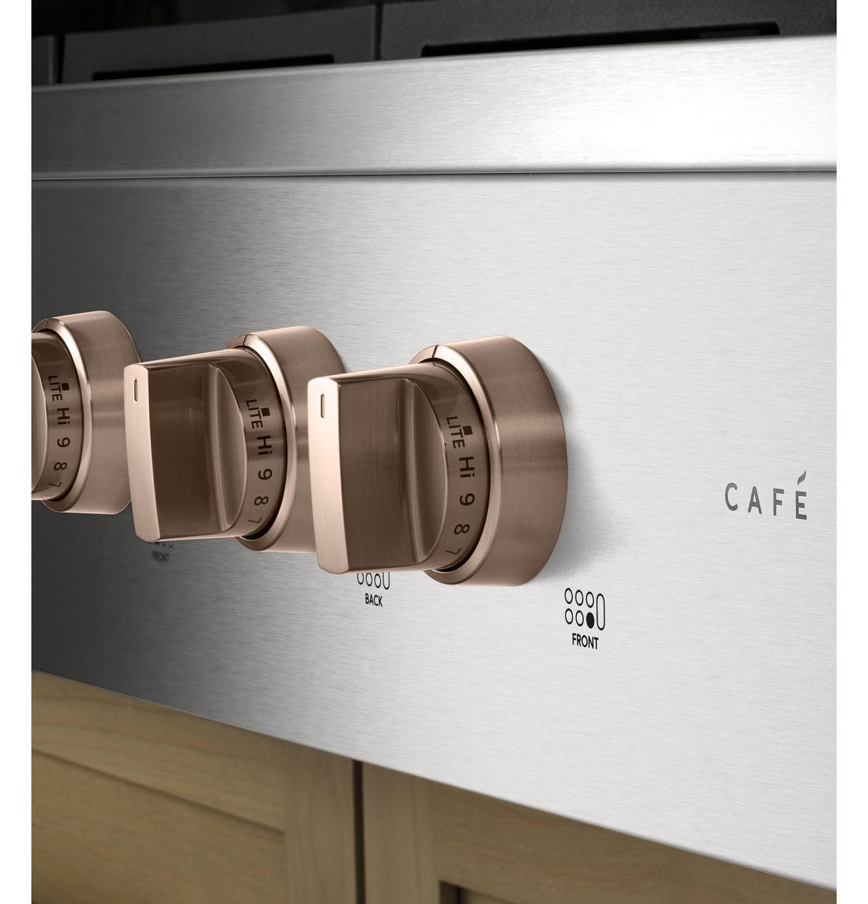 Cafe CGU366P2TS1 CAF(EBACK)™ 36" Commercial-Style Gas Rangetop with 6 Burners (Natural Gas)
