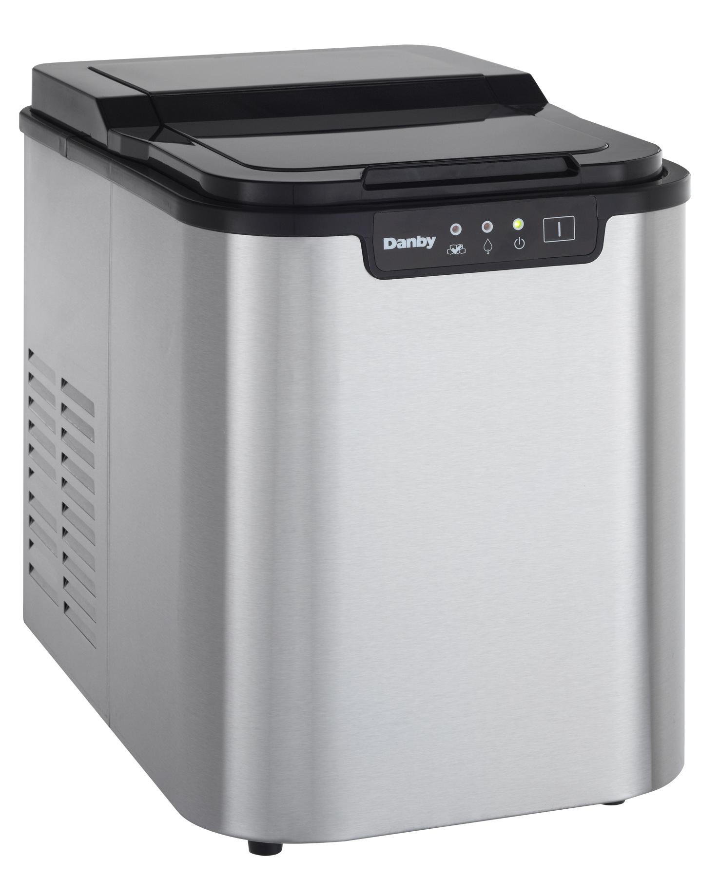 Danby 25 lbs. Countertop Ice Maker in Stainless Steel