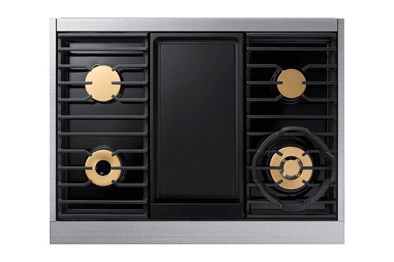 Dacor DOP36M94DPS 36" Pro Dual-Fuel Steam Range, Silver Stainless Steel, Liquid Propane