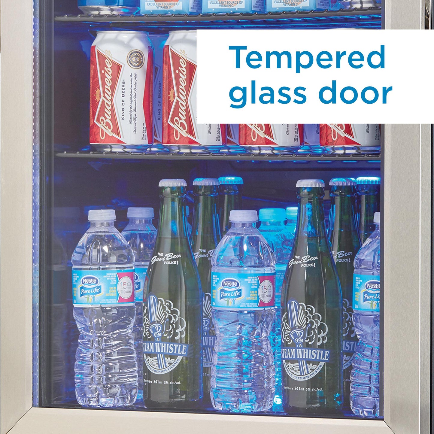 DBC026A1BSSDB Danby 2.6 cu. ft. Free-Standing Beverage Center in Stainless Steel