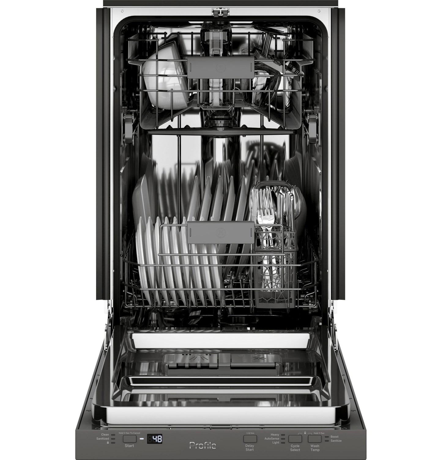 PDT145SSLSS GE Profile™ ENERGY STAR® 18" ADA Compliant Stainless Steel Interior Dishwasher with Sanitize Cycle