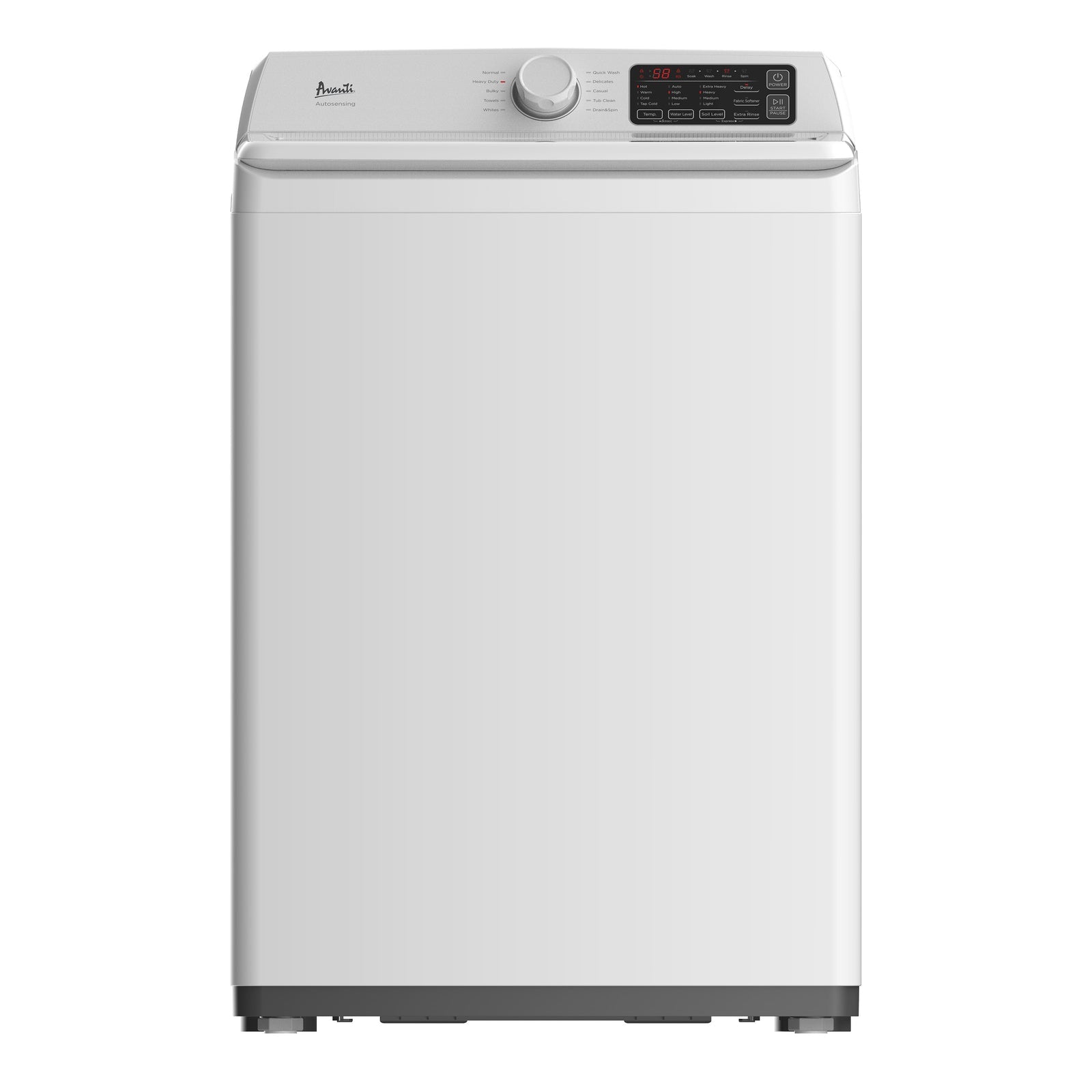 Avanti Compact Top Load Washing Machine, 3.7 cu. ft. Capacity - White / 3.7 cu. ft.