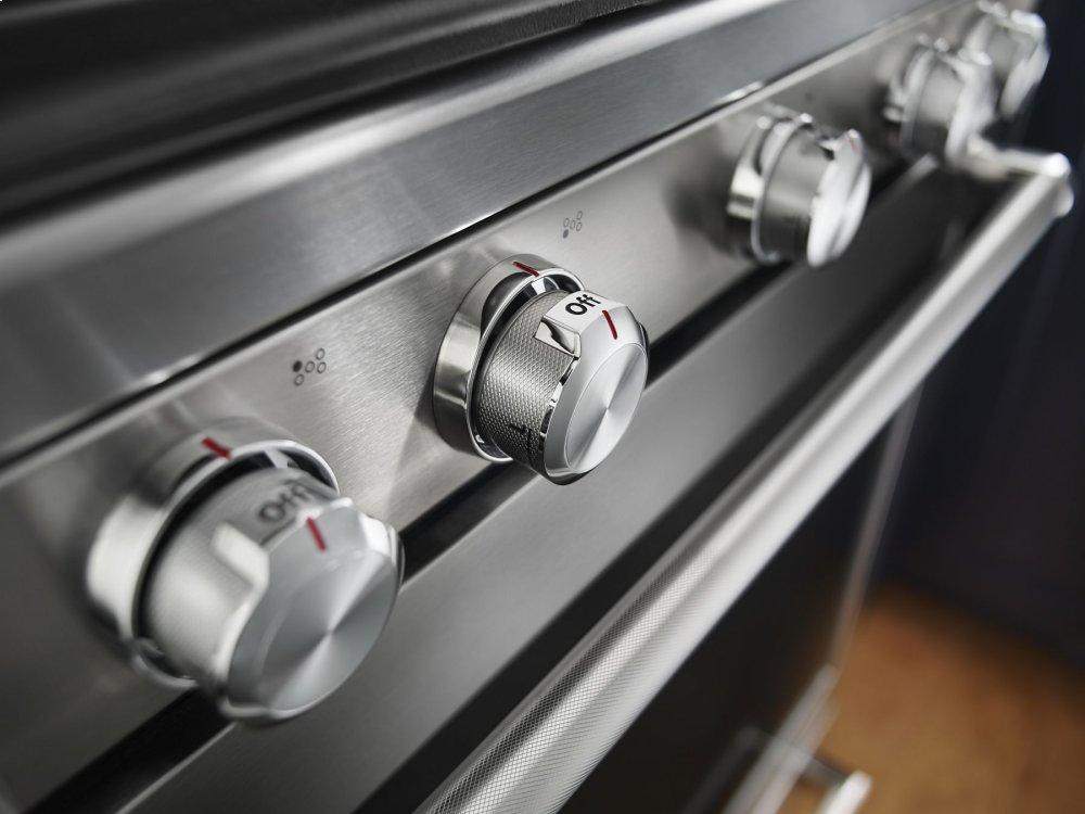 Kitchenaid KFGS530ESS 30-Inch 5 Burner Gas Convection Range with Warming Drawer - Stainless Steel