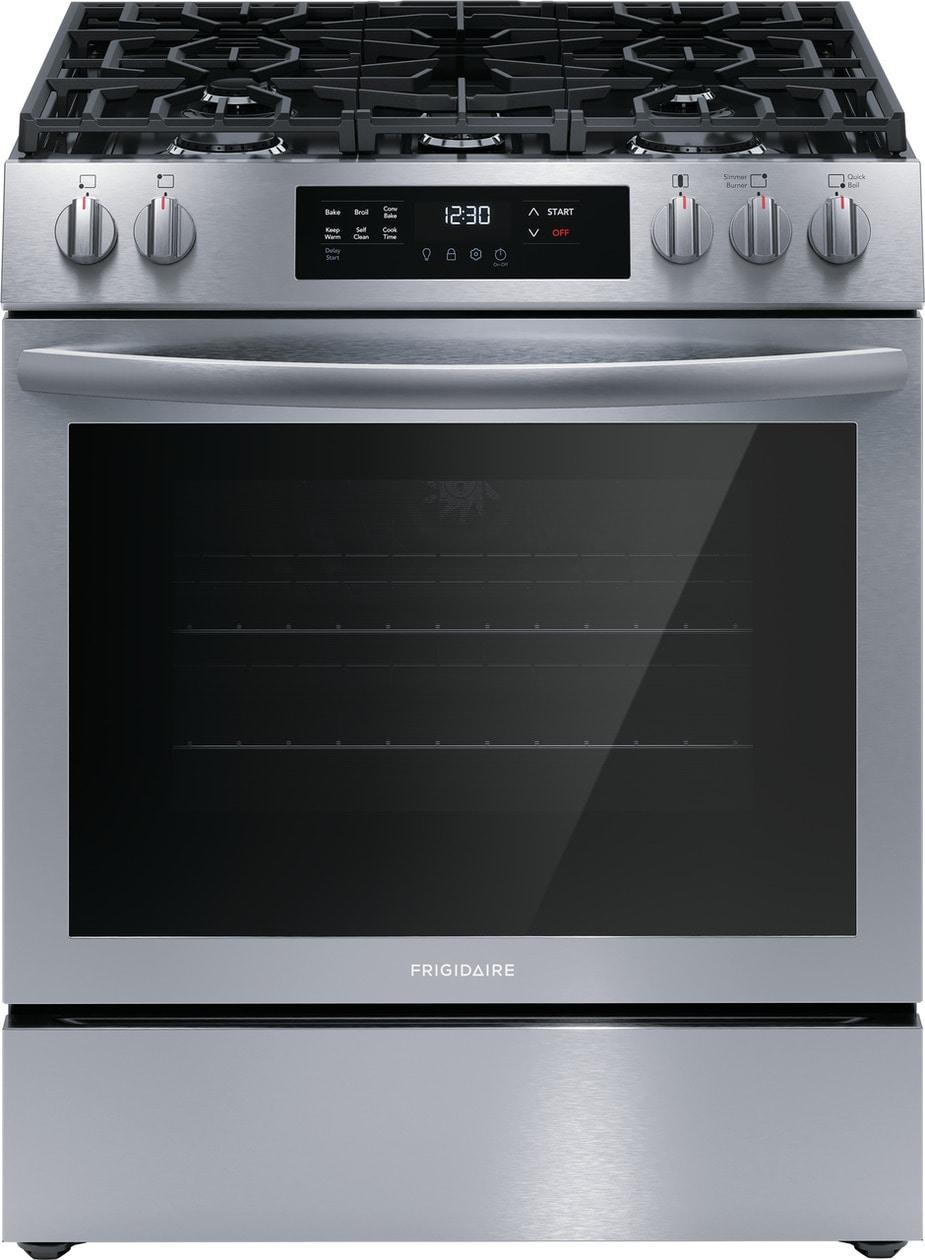 Frigidaire FCFG3083AS 30" Front Control Gas Range with Convection Bake