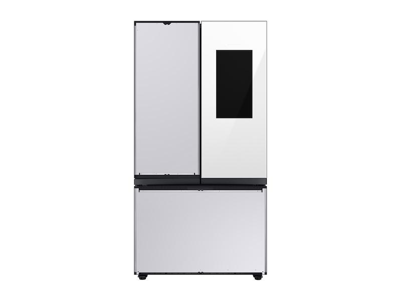 Samsung RF30BB6900AWAA Bespoke 3-Door French Door Refrigerator (30 cu. ft.) - with Family Hub™ Panel in White Glass - (with Customizable Door Panel Colors)
