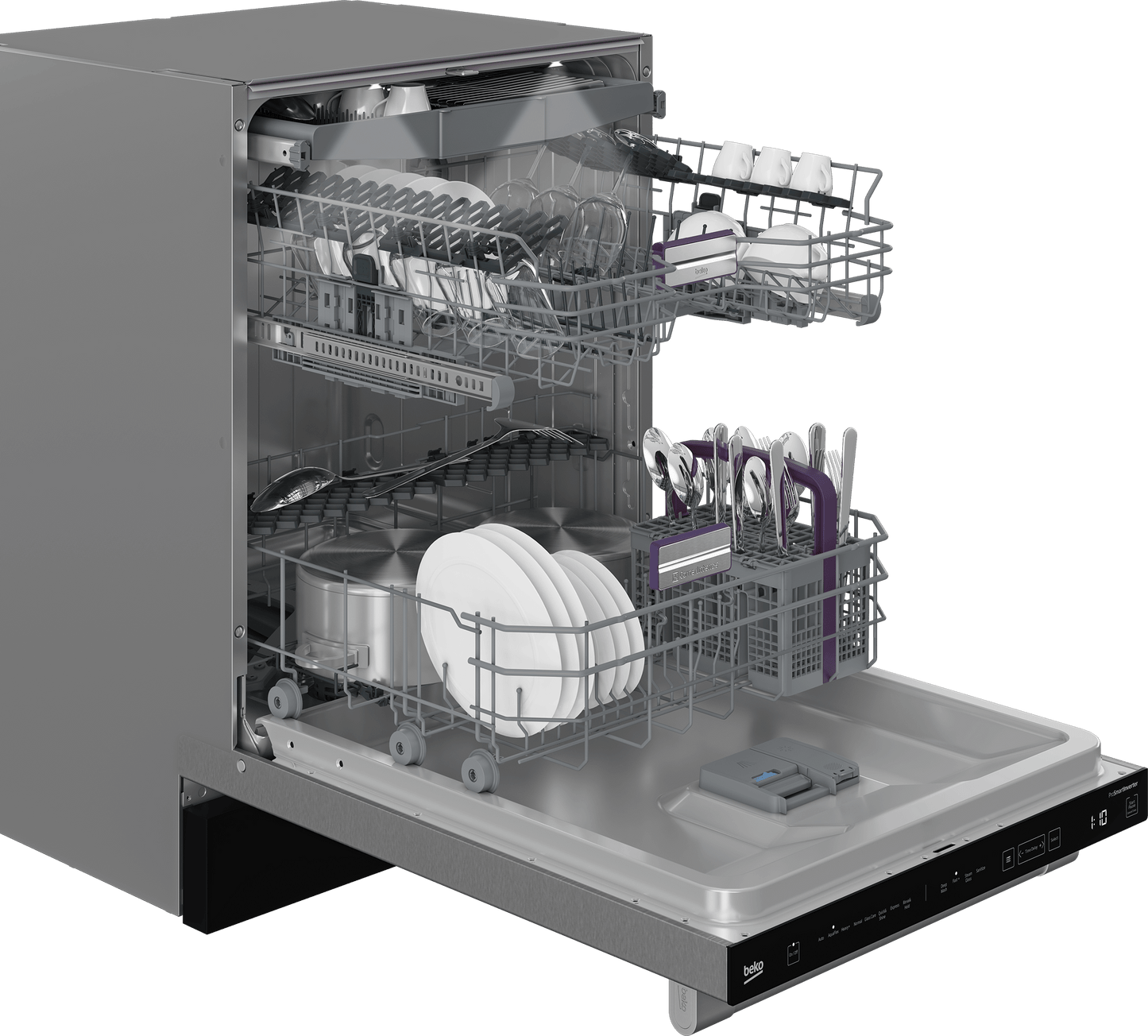 Beko DDT38532X Tall Tub Dishwasher with (16 place settings, 45.0
