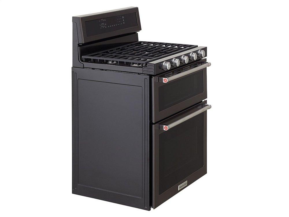 Kitchenaid KFGS530ESS 30-Inch 5 Burner Gas Convection Range with Warming Drawer - Stainless Steel