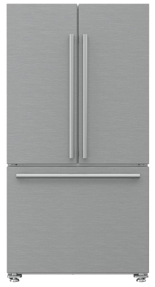 Blomberg Appliances BRFD2230XSS 36in French Door Refrigerator counter depth 22.3 cu ft, stainless doors, stainless handles