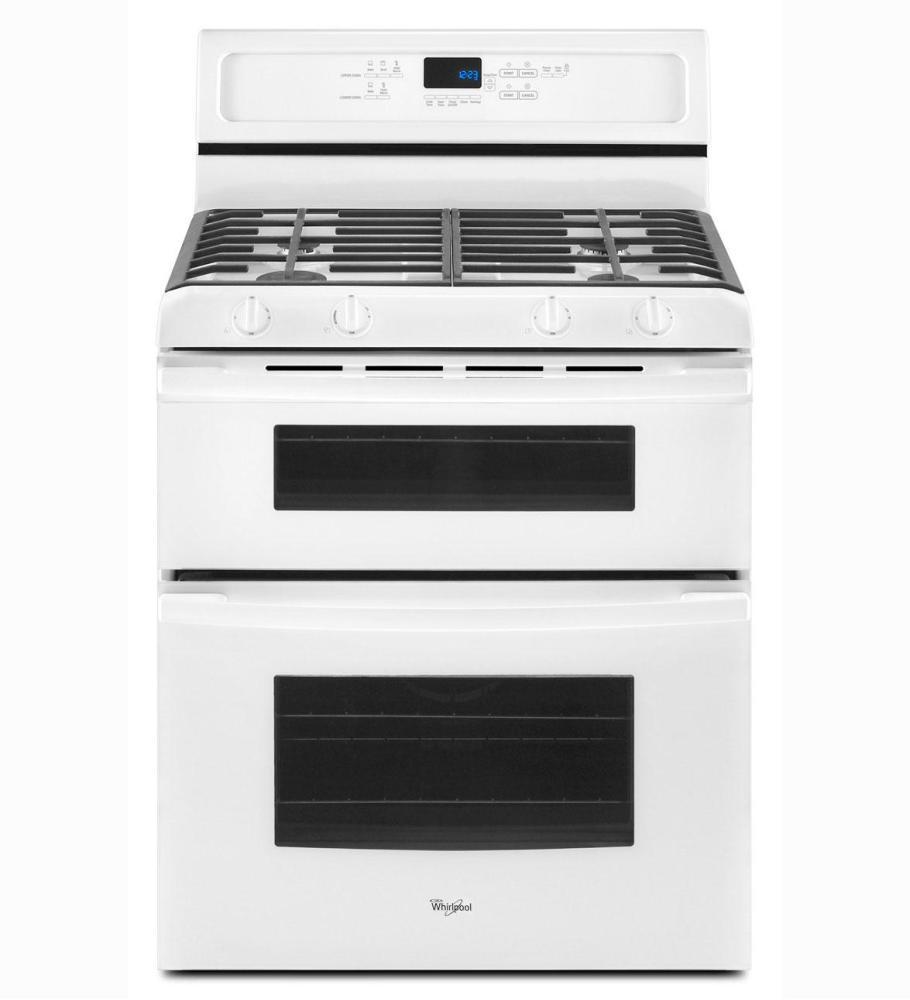 Whirlpool GGG388LXB 30-inch Self-Cleaning Double Oven Freestanding Gas Range