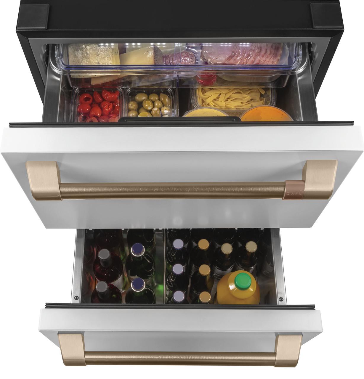 Cafe Caf(eback)™ 5.7 Cu. Ft. Built-In Dual-Drawer Refrigerator