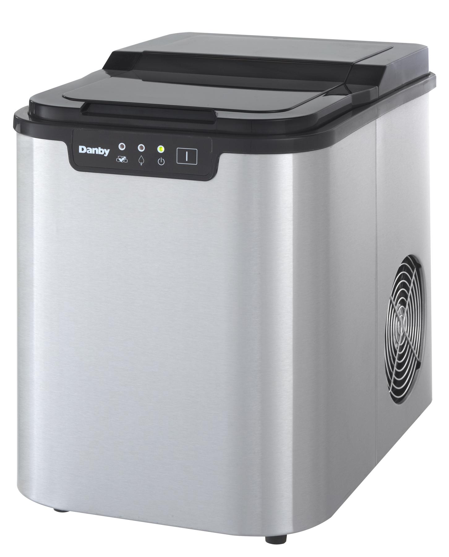 Danby 25 lbs. Countertop Ice Maker in Stainless Steel