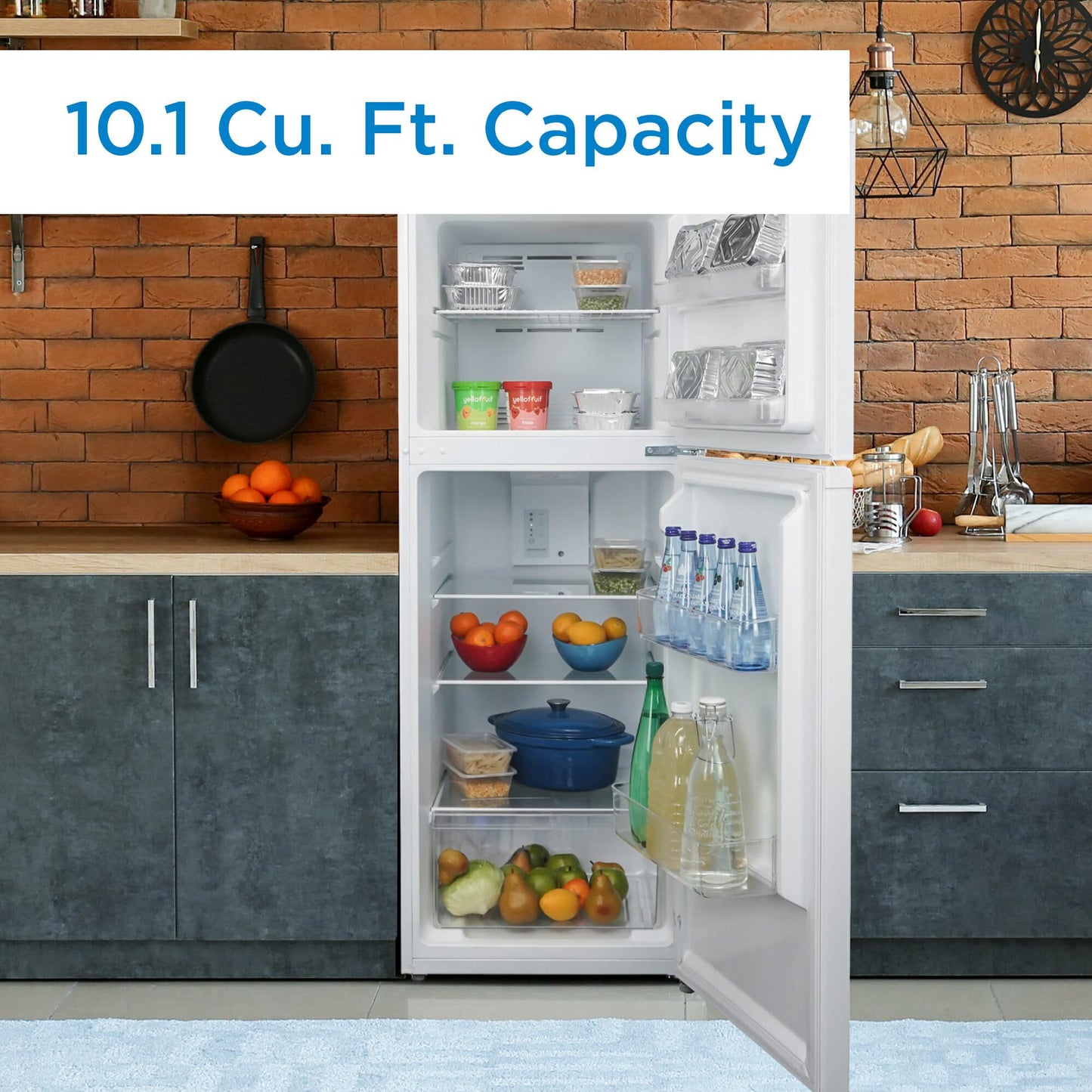 DFF101B1WDB Danby 10.1 cu. ft. Top Mount Apartment Size Fridge in White
