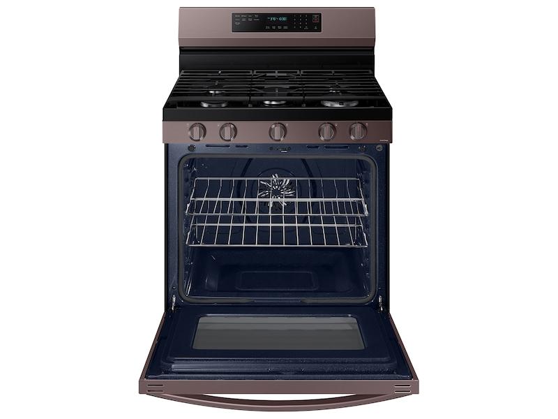 Samsung NX60A6711ST 6.0 cu. ft. Smart Freestanding Gas Range with No-Preheat Air Fry, Convection+ & Stainless Cooktop in Tuscan Stainless Steel