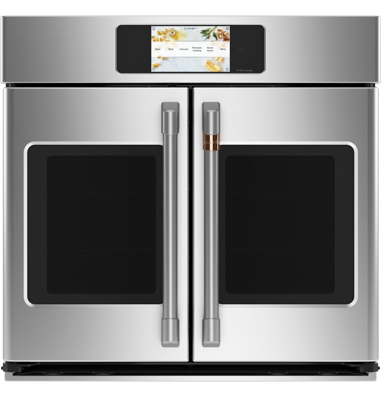 Cafe Caf(eback)™ Professional Series 30" Smart Built-In Convection French-Door Single Wall Oven