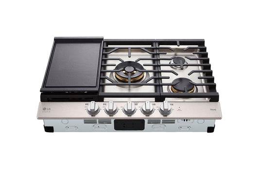 CBGS3028S LG STUDIO 30 Inch UltraHeat™ Gas Cooktop with EasyClean®