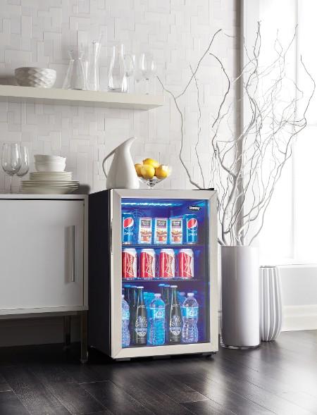 DBC026A1BSSDB Danby 2.6 cu. ft. Free-Standing Beverage Center in Stainless Steel