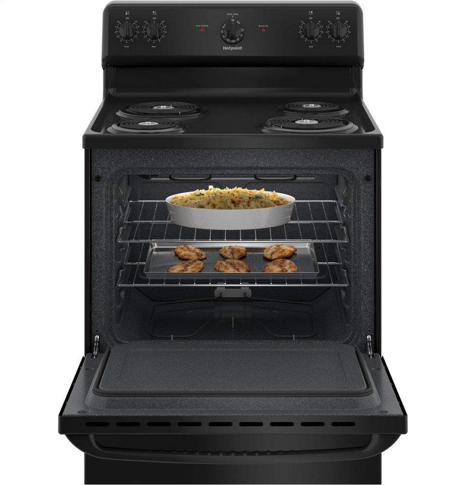 RBS160DMBB Hotpoint® ENERGY STAR® 30" Free-Standing Electric Range