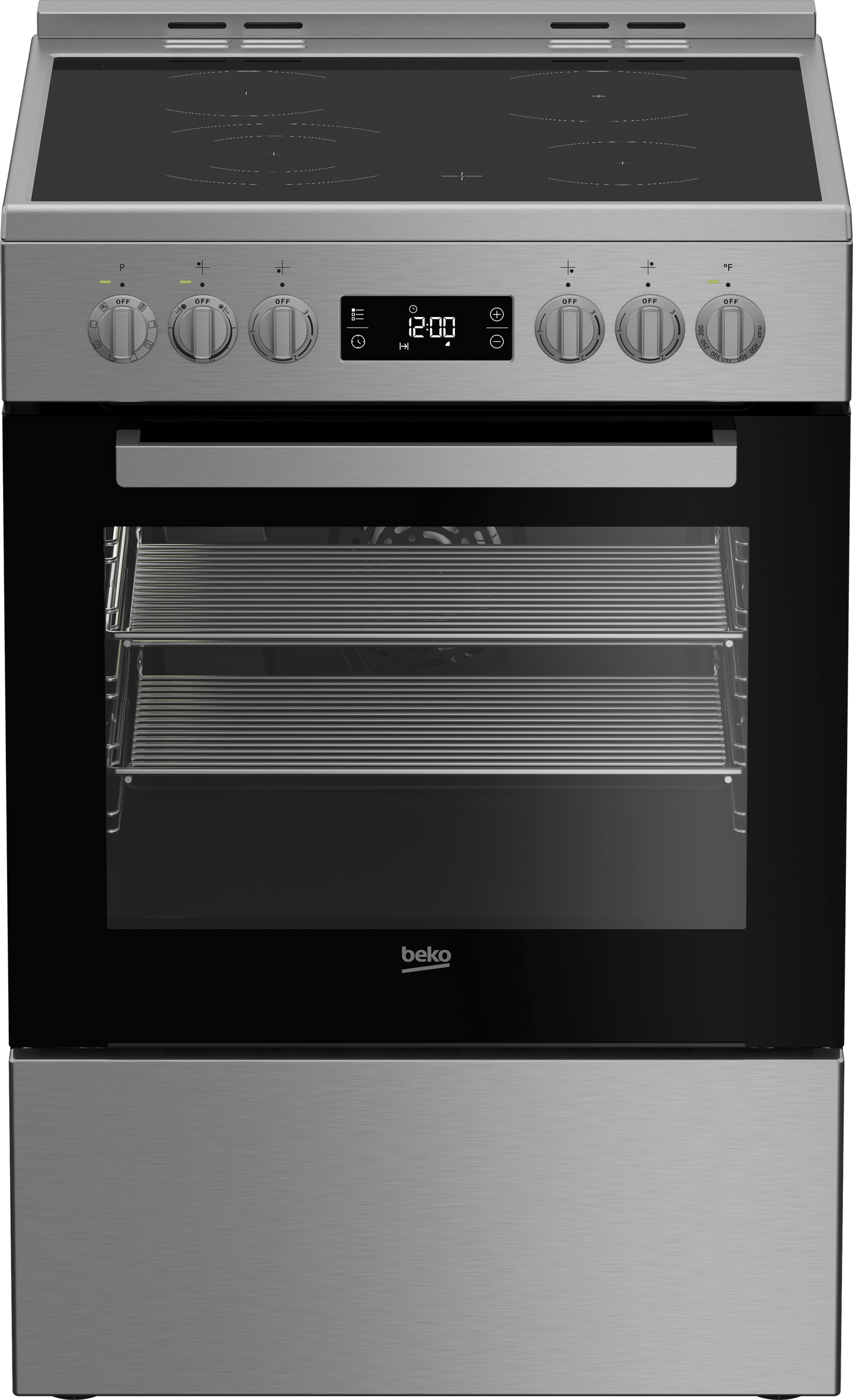 Beko SLER24410SS 24" Stainless Steel Slide-In Electric Range